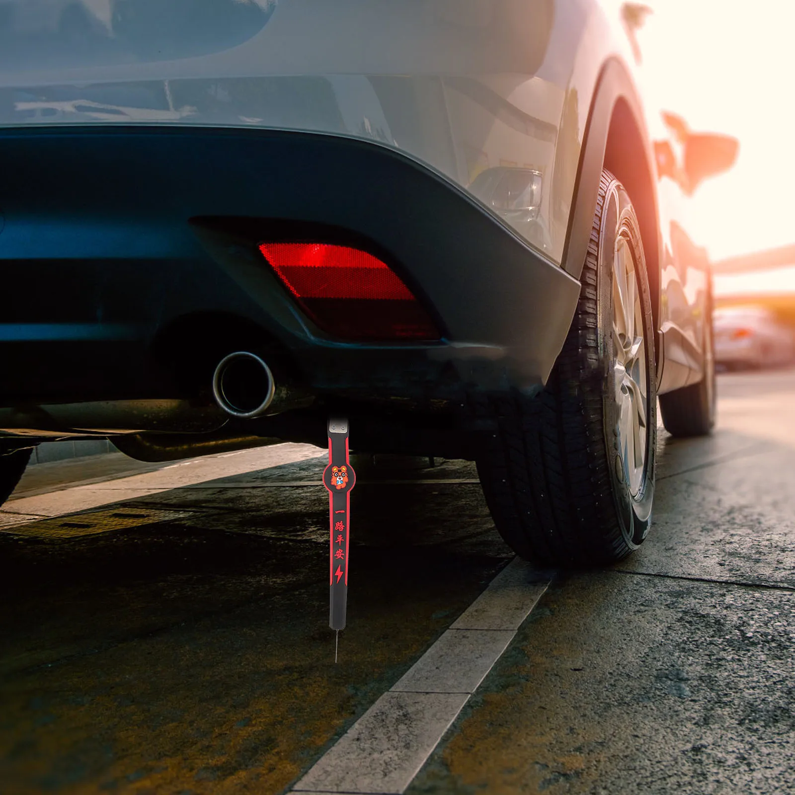 

Car Static Anti Static Strap for Vehicle Grounding Strip Durable PVC Tiger Design Car Accessory Safe Driving Solution