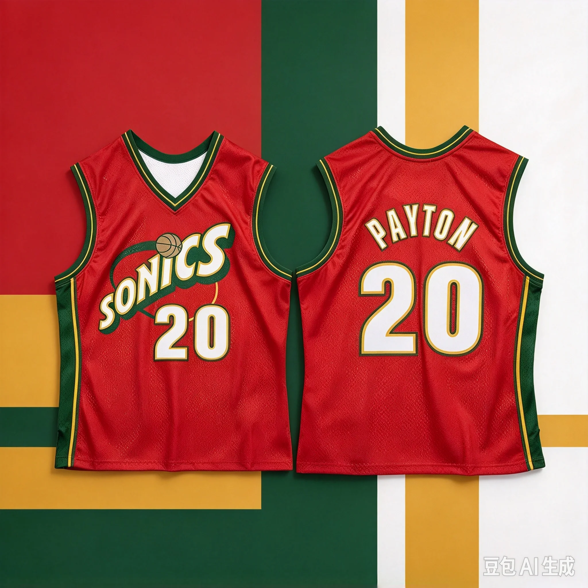 2027 The Latest Gary Payton # 20 Seattle SuperSonics Basketball Jersey for Men and Women in 2027, 3D Printed for Home Use
