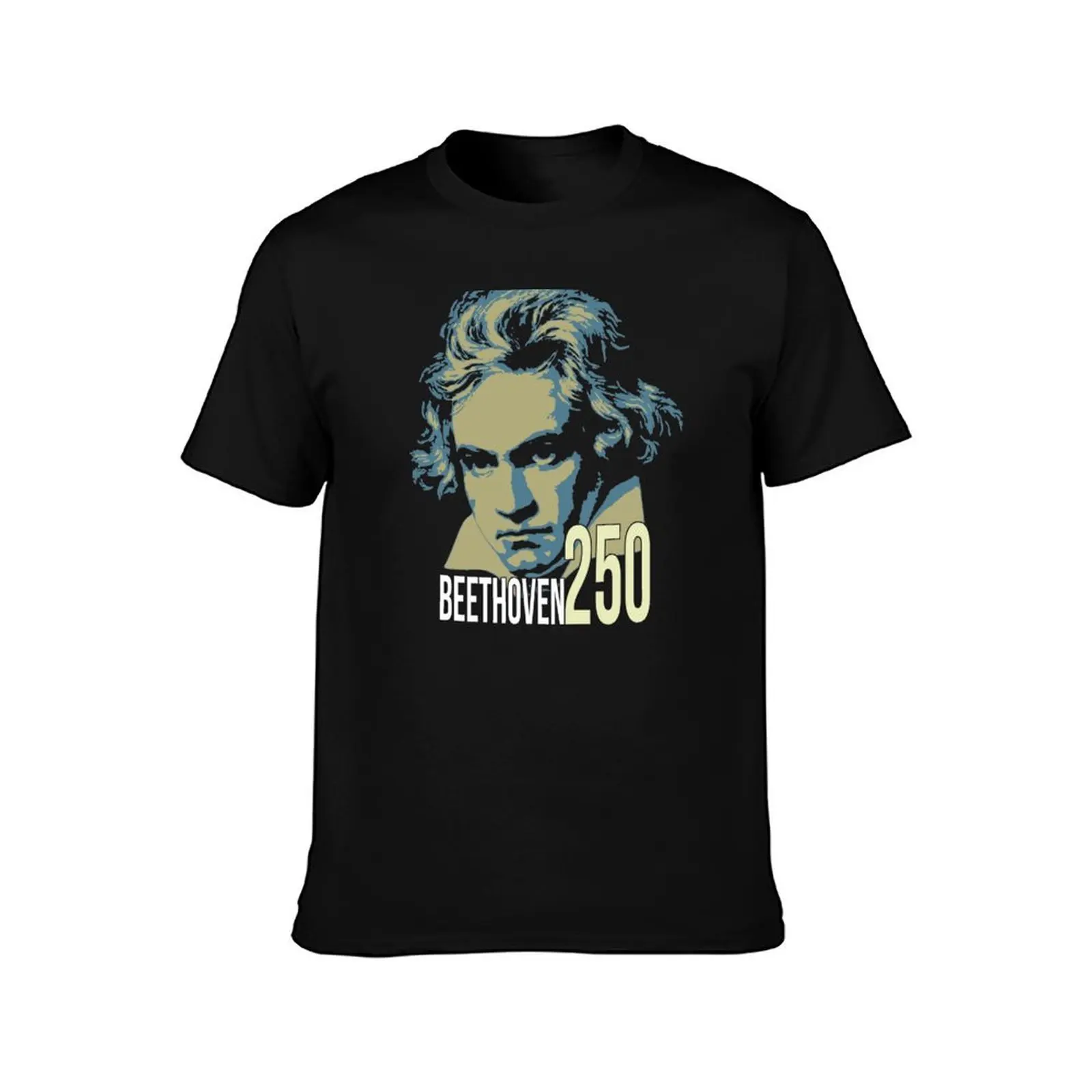 Ludwig van Beethoven Portrait 250 Years T-Shirt Summer Casual Cotton Tee Oversized Streetwear Tops Vintage Graphic Print
