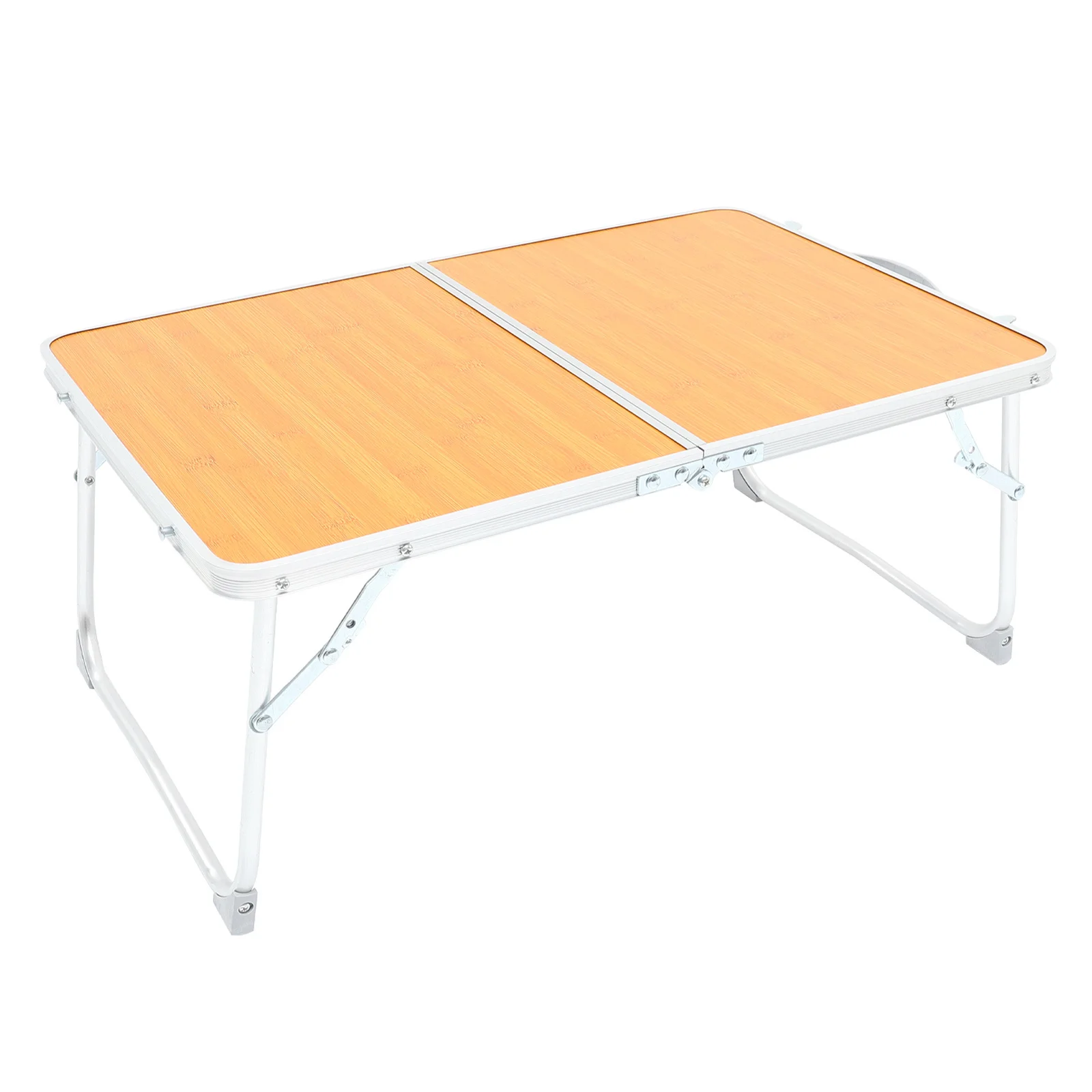 

NAMOARLY Foldable Picnic Table Portable Camping Desk Lightweight Outdoor Table Bed Table Wear Resistant Convenient Accessory