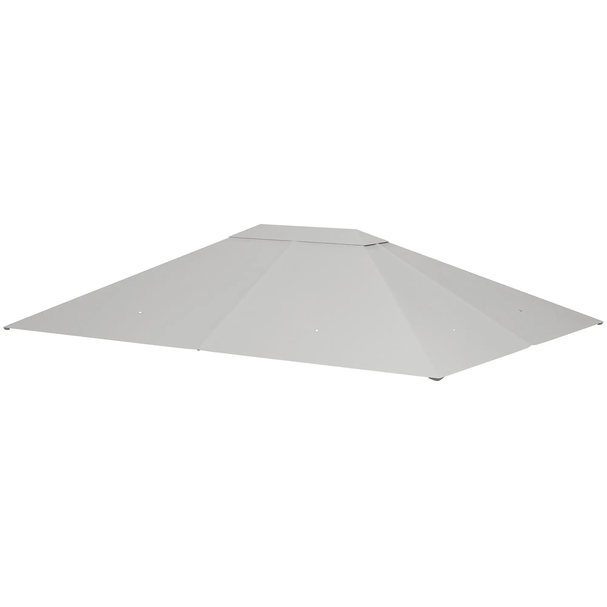 

For Outsunny Gazebo Canopy Top Cover Replacement 10x13 Light Platinum Durable Fabric Swift Setup