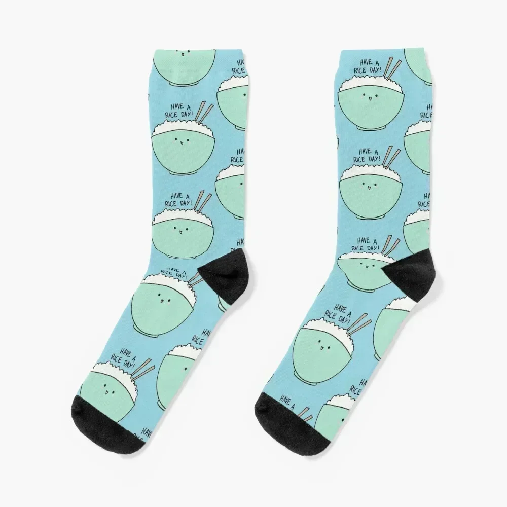 

Have A Rice Day! Socks funny gifts FASHION sports stockings japanese fashion Socks Girl Men's