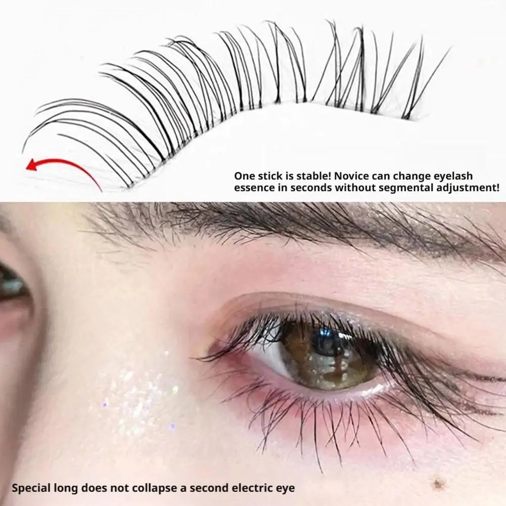 DIY Falsche Wimpern im Fuchsstil, 10 Reihen, 8–13 mm, weiche, natürliche, lockige Füchse, Cluster, segmentierte Wimpernverlängerung, Wimpern-Make-up-Werkzeug – Detail 11