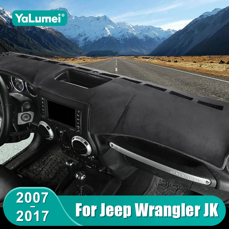 

Для Jeep Wrangler JK 2007 2008 2009 2010 2011 2012 2013 2014 2015 2016 2017 коврик для приборной панели автомобиля солнцезащитный козырек аксессуары