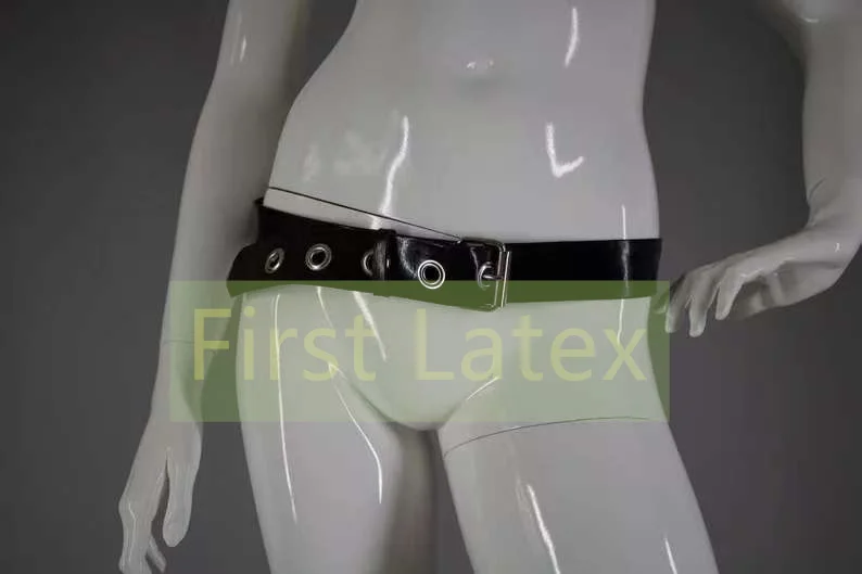 

Handmade Sexy 0.8mm Latex Rubber Waist Strap Gummi Waist Belt Latex Fetish Bodysuit