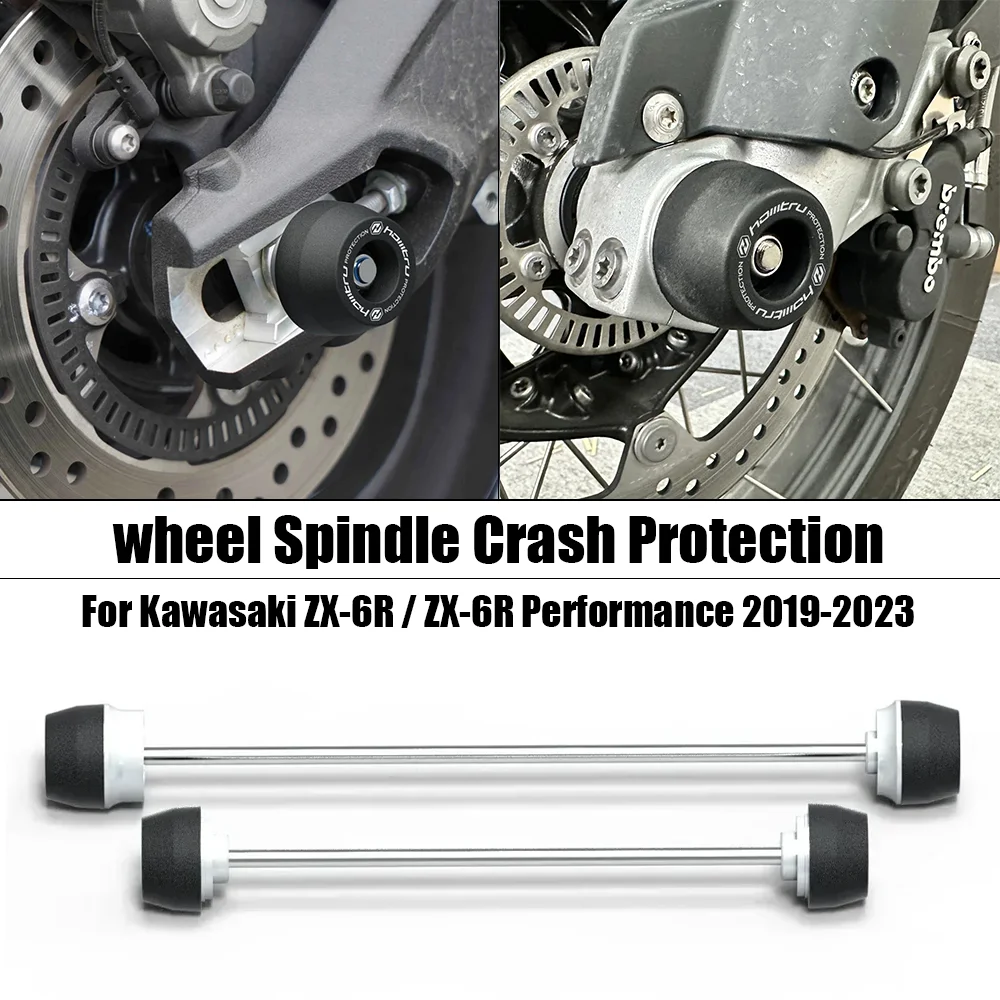 

Front Rear wheel Spindle Crash Protection For Kawasaki ZX-6R / ZX-6R Performance 2019-2023