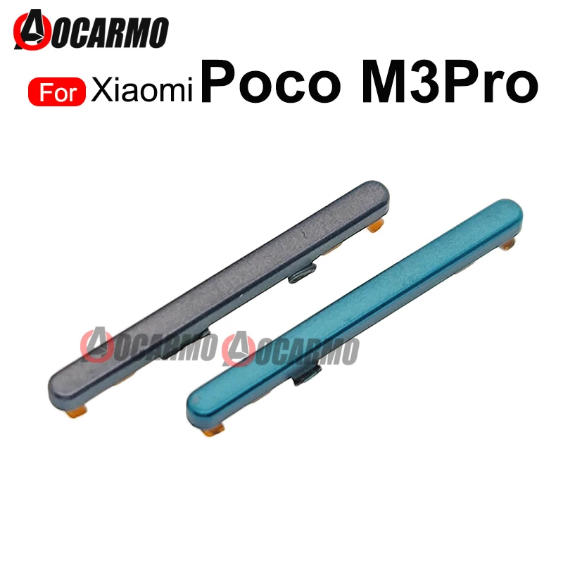 Volume Up Down Power On Off Side Key Button For Xiaomi POCO M3 Pro Repair Replacement Parts