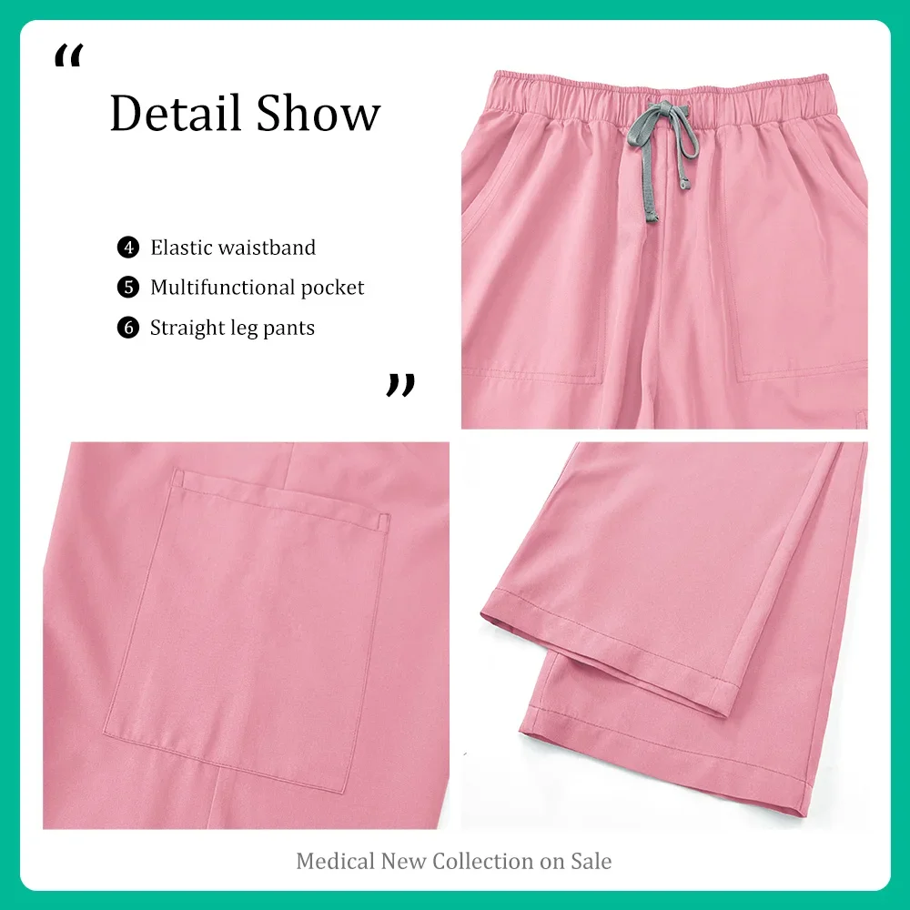 Sala operatoria Lavaggio Vestiti Infermiera Uniforme Tuta Dottore Infermiera Accessori Salone di bellezza SPA Tuta Uomini e donne Tuta chirurgica