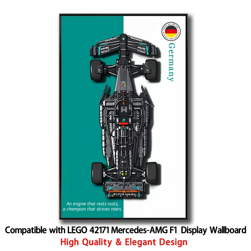 

NEW Display Wallboard Compatible with LEGO 42171 Mercedes-AMG F1 building block car model Photo Frame Wall Mount Display box
