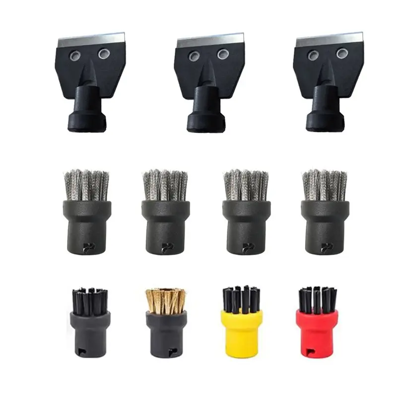Buse de grattoir à vapeur AT28-Steam Round Brush pour nettoyeurs à vapeur Karcher SC1 SC2 SC3 SC4 SC5, pour éliminer les taches tenaces