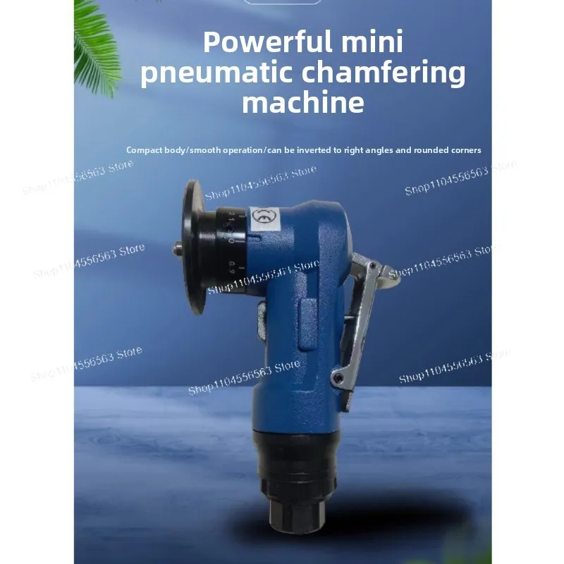 Manual Pneumatic Chamfering Machine Set - 45° Arc & Linear Air Beveling Tool for Metal Trimming & Deburring