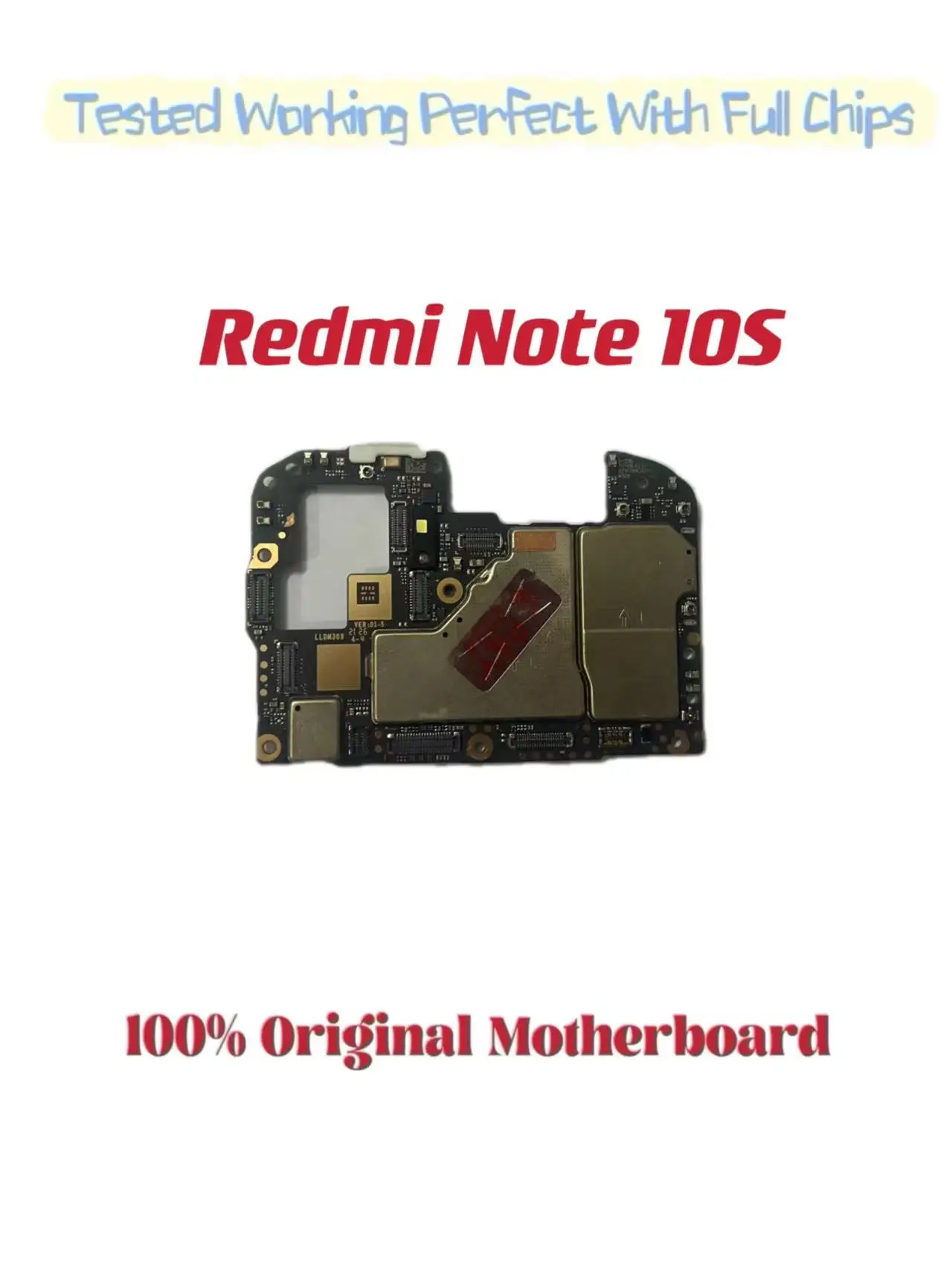 Original Unlocked Main Board For Redmi Note 10S, Mainboard Motherboard, Chips Circuits, Flex Cable