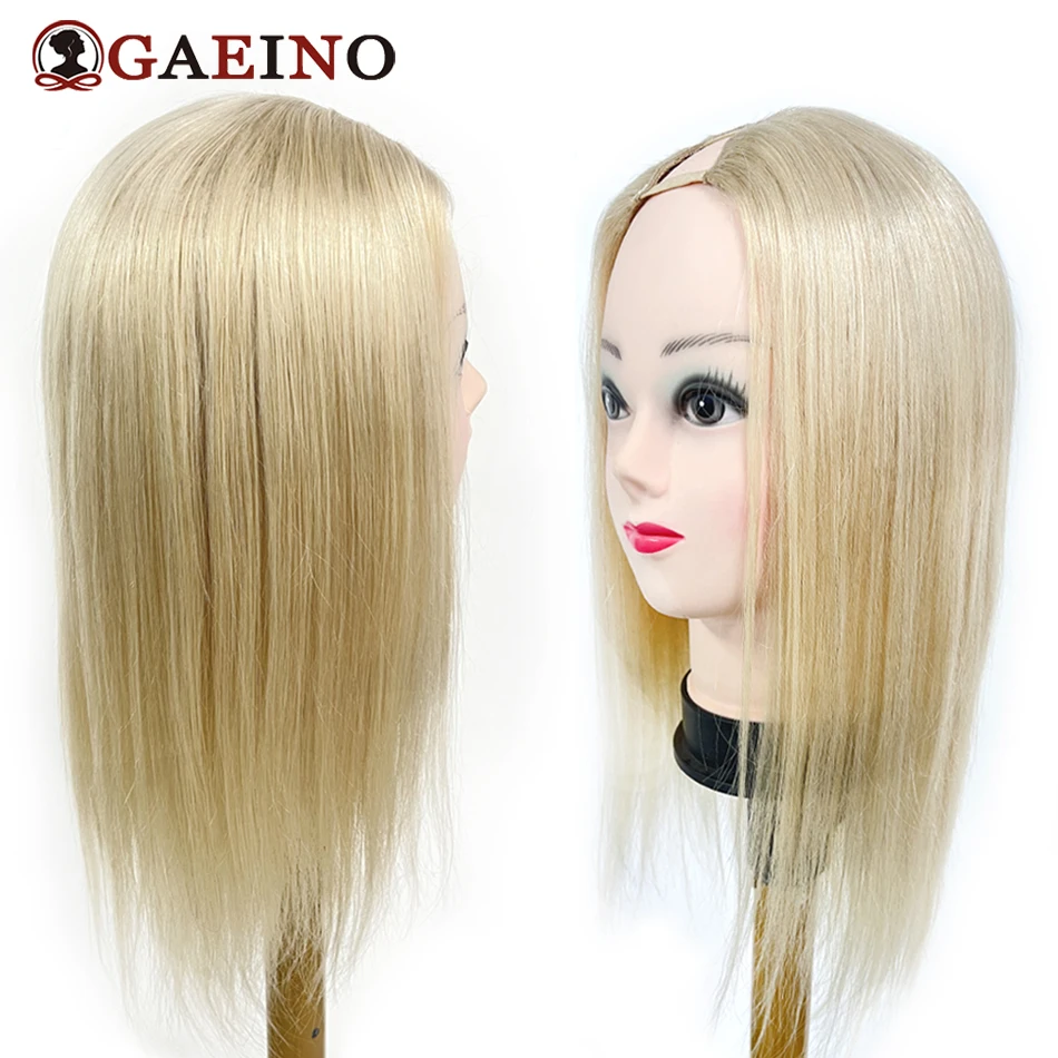 Peluca de cabello humano liso con parte en V para mujer, pelo rubio Remy Real sin pegamento, sin dejar fuera, Natural, 14-28 pulgadas