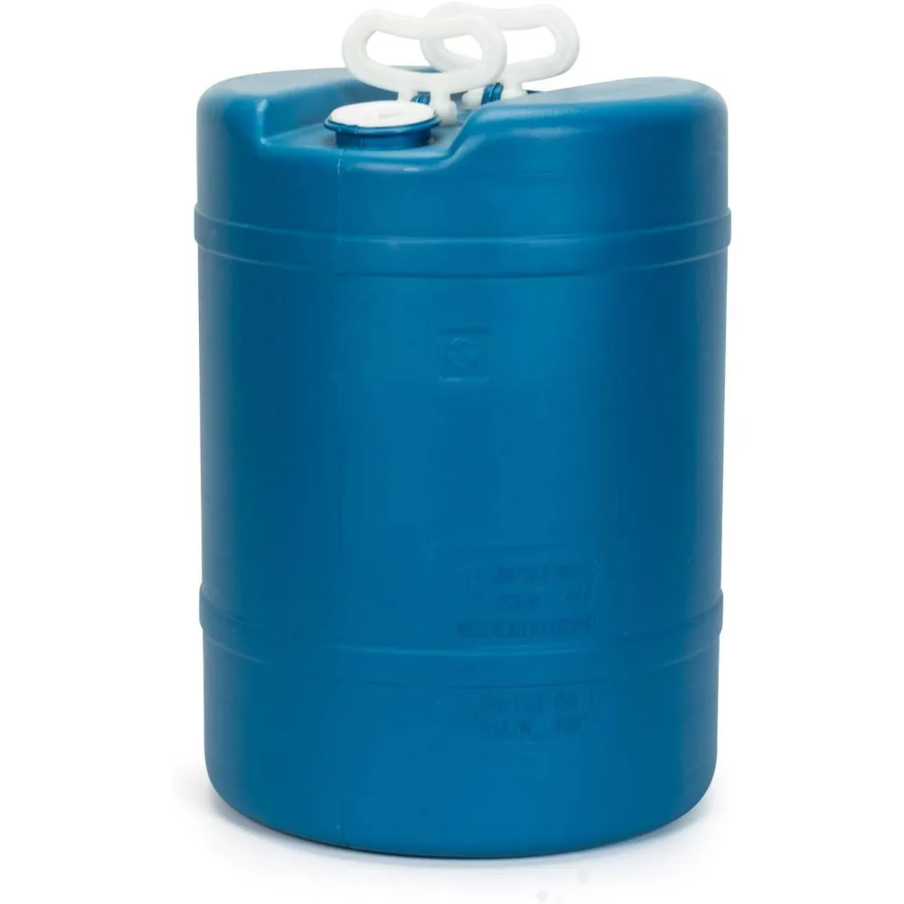 Portable 15-Gallon Water Storage Drum for Emergency Preparedness - Reusable, BPA-Free, Food-Grade Tank Container