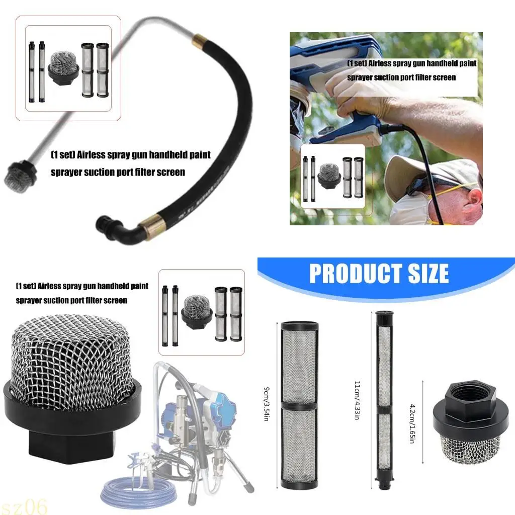 

Q2Q4 Высокоэффективный всасывающий входной фильтр-сетка для безвоздушных распылителей Предотвращение засорения Прочность