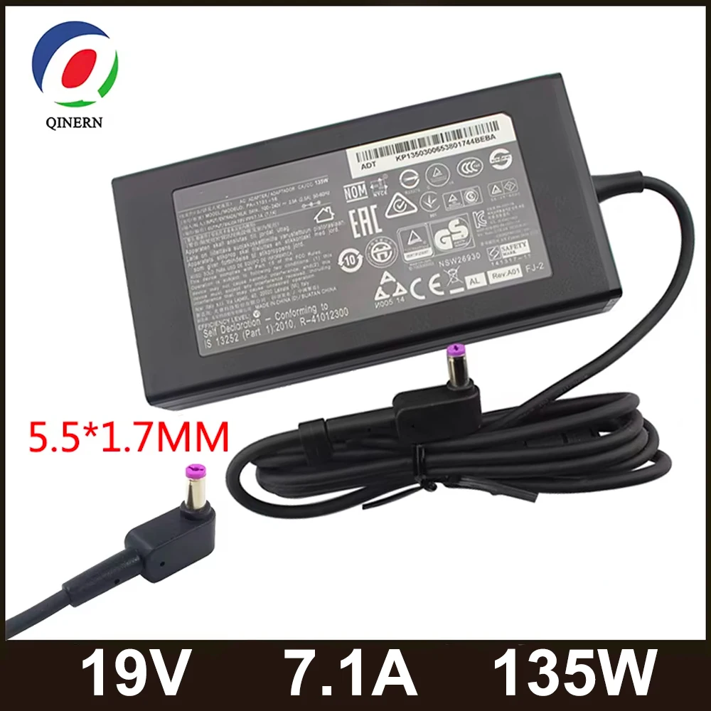 Ładowarka sieciowa 19V 7.1A 135W 5.5*1.7MM do laptopów ACER Aspire V17 Nitro 5 np515-52 pa-1131-16 ADP-135KB…