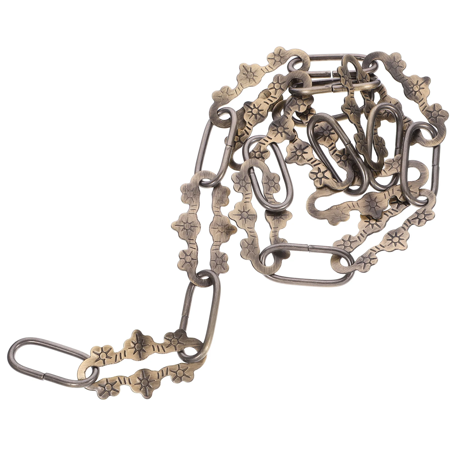 

Adjustable Alloy Heavy Duty Decorative Lamp Chain for Hanging Lights Ceiling Earth Durable Chic Connector Lock Design