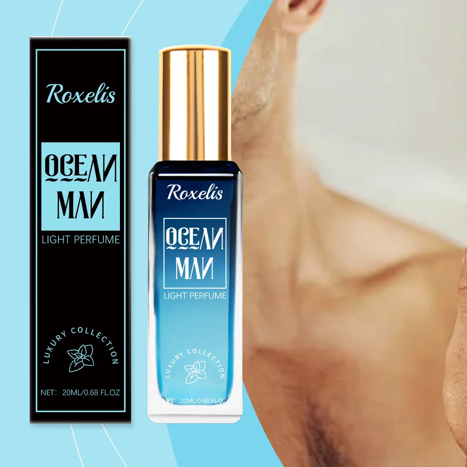 Luxo eau de toilette longa permanência fragrância fresca elegância high-end fragrância para homens ocean fresh20ML