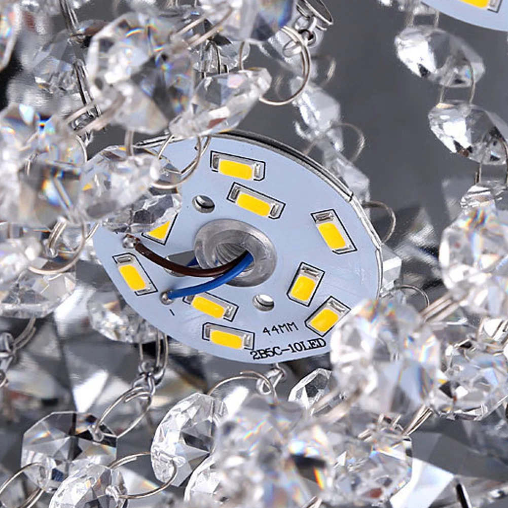 

Modern Simplicity LED Ceiling Lamp Crystal Chandelier White Golden Light Panel 15W 20cm Bedroom Living Room Decoration