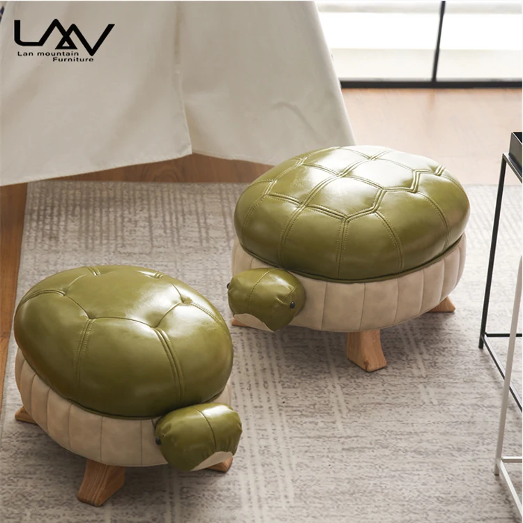 Wholesale Children Furniture Kids Animal Stool Ottoman Living Room Children Room Turtle Cartoon Stool