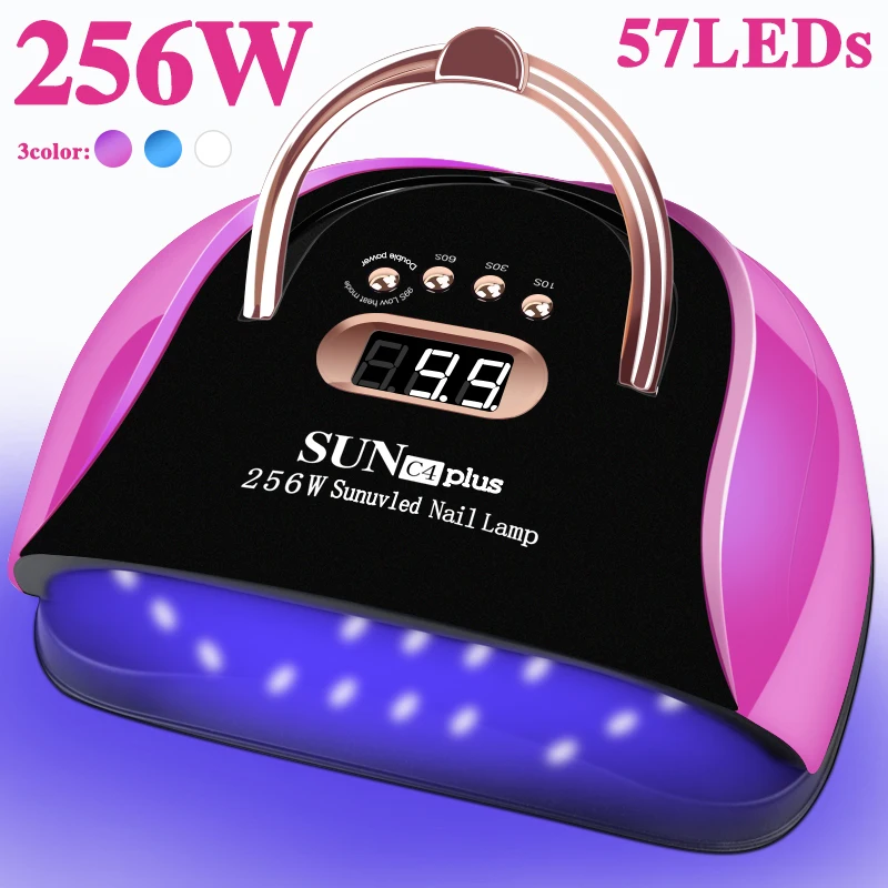 UV LED Nail Lamp Gel Nail Light for UV Gel Nail Polish 57LED UV Dryer with 4 Timers Professional for Nail Art Home Salon