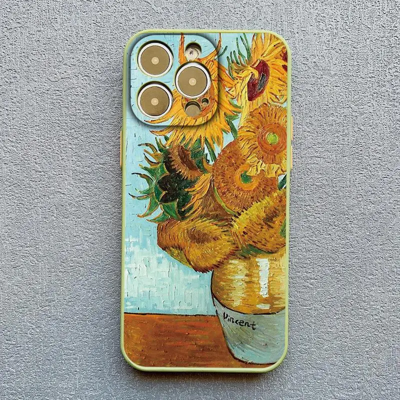 Retro Van Gogh Ölgemälde Telefon Fall Für iPhone 16 15 14 Plus 17 11 13 12 14 Pro MAX XR X Vintage Stoßfest Abdeckung Funda – Detail 11