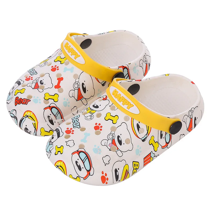 

Children's Slippers Cute Cartoon Soft Bottom Anti Slip Children's Baotou Odor Proof Boys' Beach Shoes Girls' Hole Cool Slippers