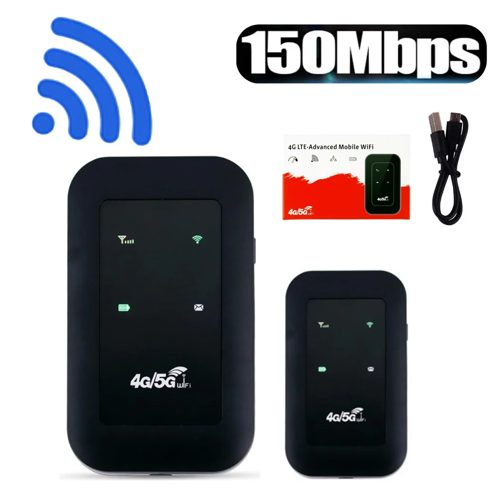 Portable Pocket 4G WiFi Router 150Mbps WiFi Router 150Mbps WiFi Repeater Signal Amplifier Network Expander Adaptor