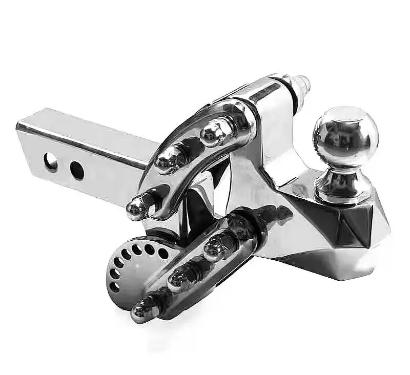 

Hot-selling New Factory Heavy-duty Stainless Steel Trailer Hook Ball Joint Square Mouth Coupling 6000lbs Capacity 2'' to 6''