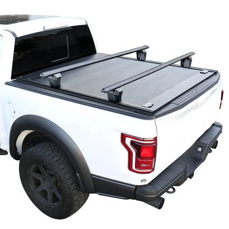 High Quality Heavy Duty Aluminum Alloy Retractable Tonneau Cover Waterproof 4x4 Off-Road for Hilux Tacoma Tundra Pickup