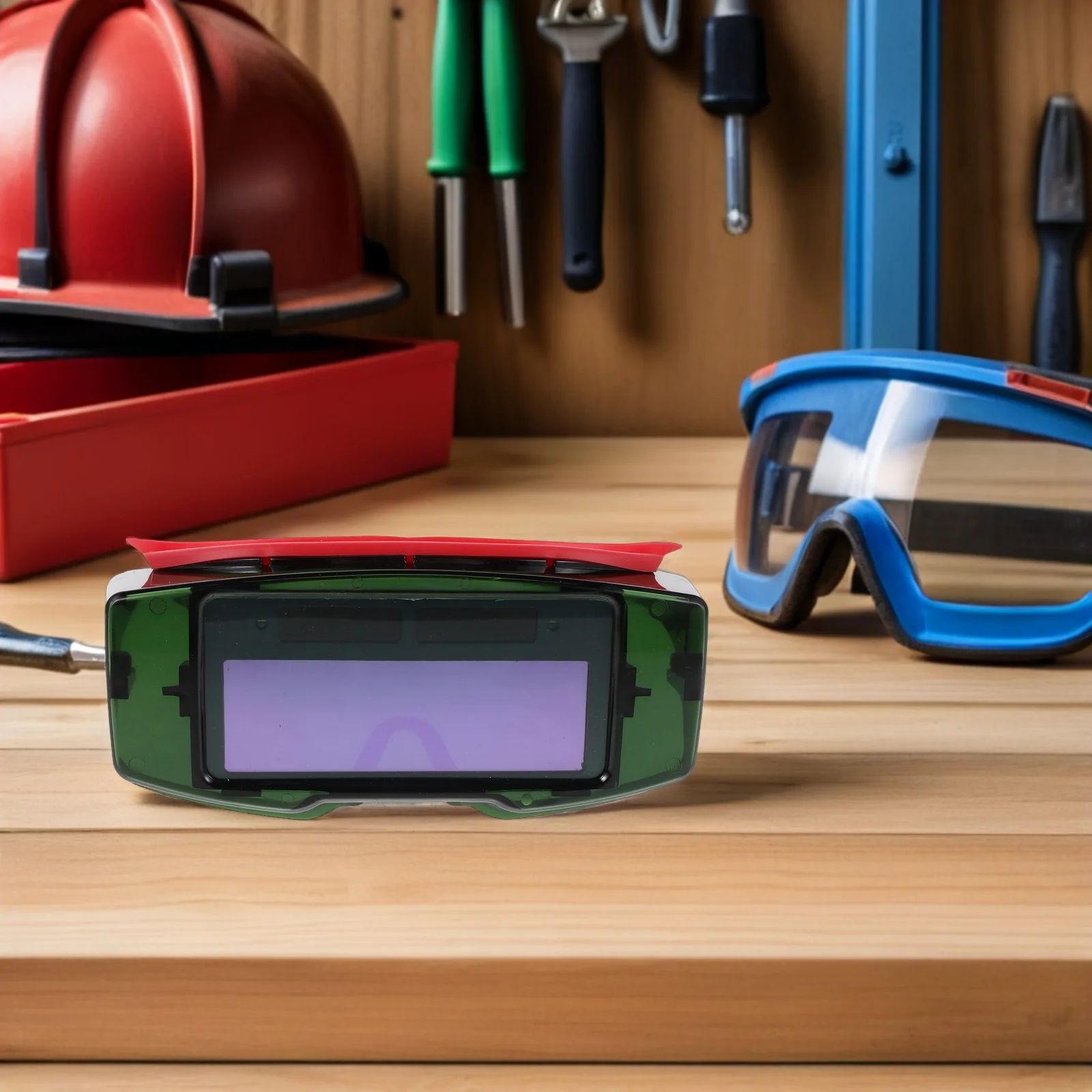 

Auto Darkening Welding Glasses Electric Welder Eye Protection Goggles Impact Resistant for Long Duration Indoor Outdoor Work