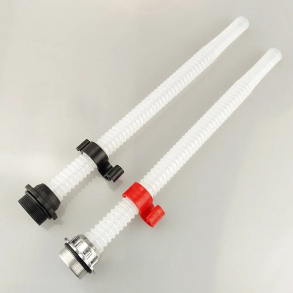 

2pcs Oil Guide For Gas Can Extended Spout Replacement With Filter Durable Plastic Fuel Nozzle For Gas Cans Tanks Outdoor