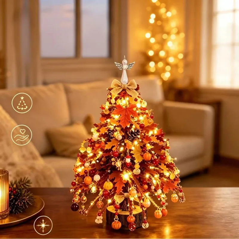 Handmade DlY Beaded Christmas Tree Making Kit Mini Crystal Bead Christmas Tree Desktop Decor Christmas DlY Craft Supplies Creati