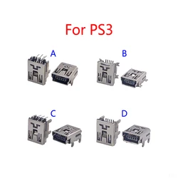 10PCS/Lot New Mini USB Charging Socket Port For Sony Playstation PS3 Power Charger Jack Connector