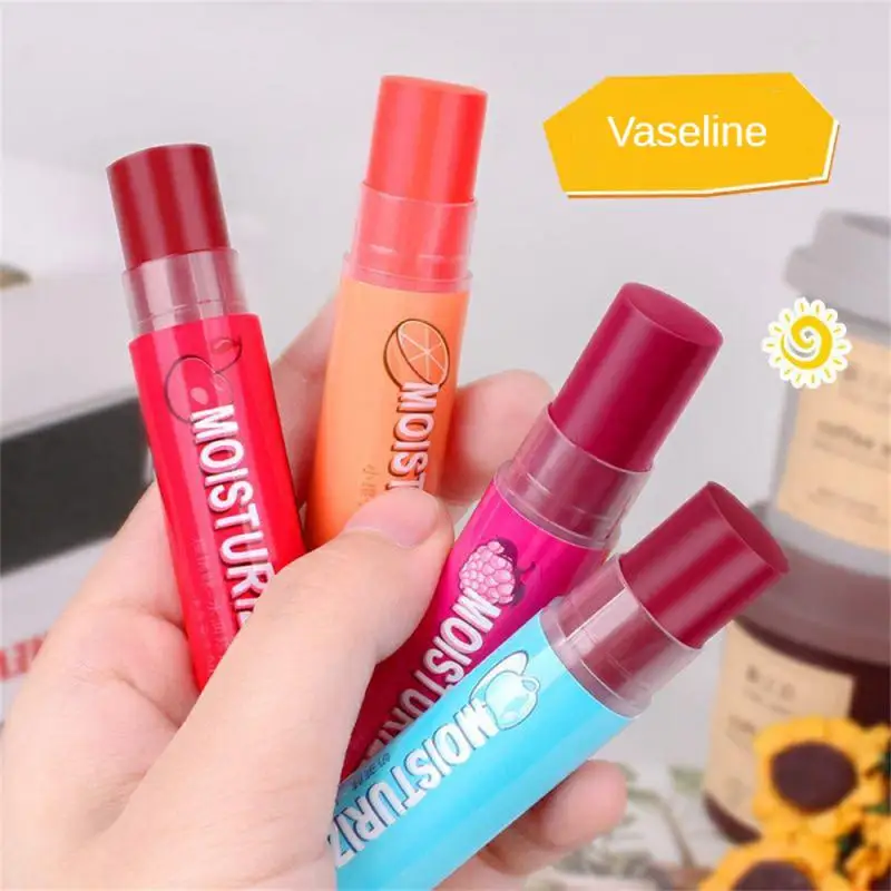 Fruit Lip Balm Nourishing Moisturizing Temperature Color Changing Lipstick Lip Balm Anti Chapped Lip Glaze Lip Tint Lip Makeup