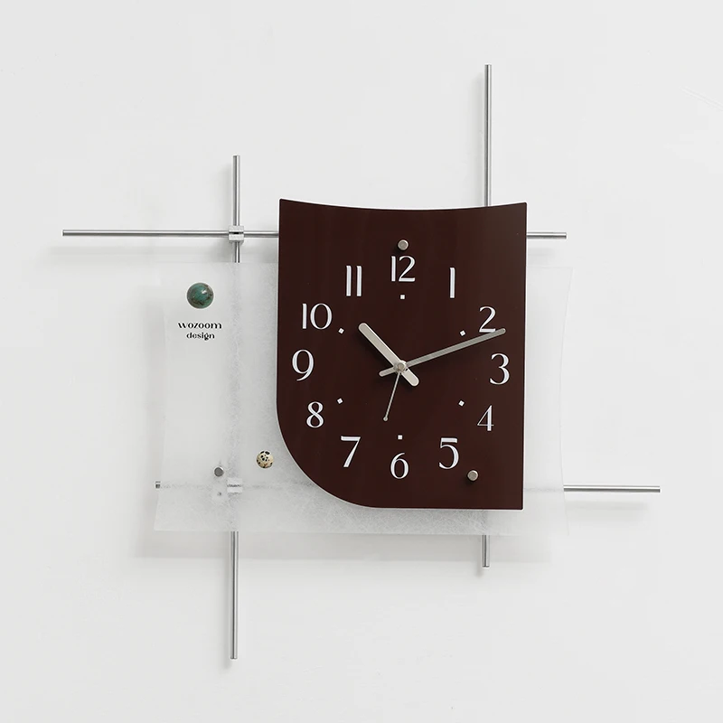 

Optical Axis Creativity Living Room Wall Clock Restaurant Clock Mural Watch Corridor Mute Metal Quartz Clock Home Decor Items