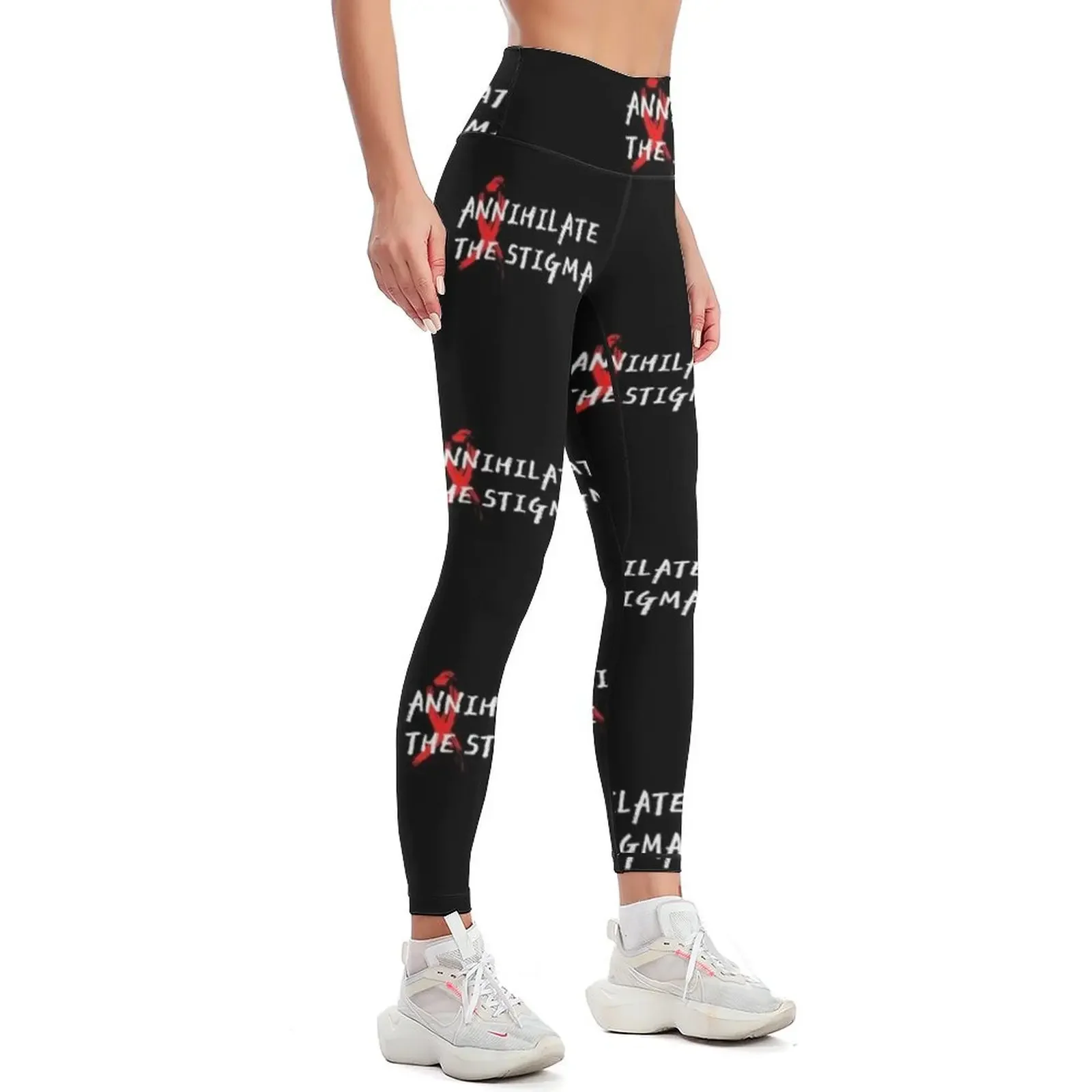 Annihilate The Stigma AIDS/HIV Awareness Leggings flared exercise clothing for for girls Fitness's gym clothes Womens Leggings