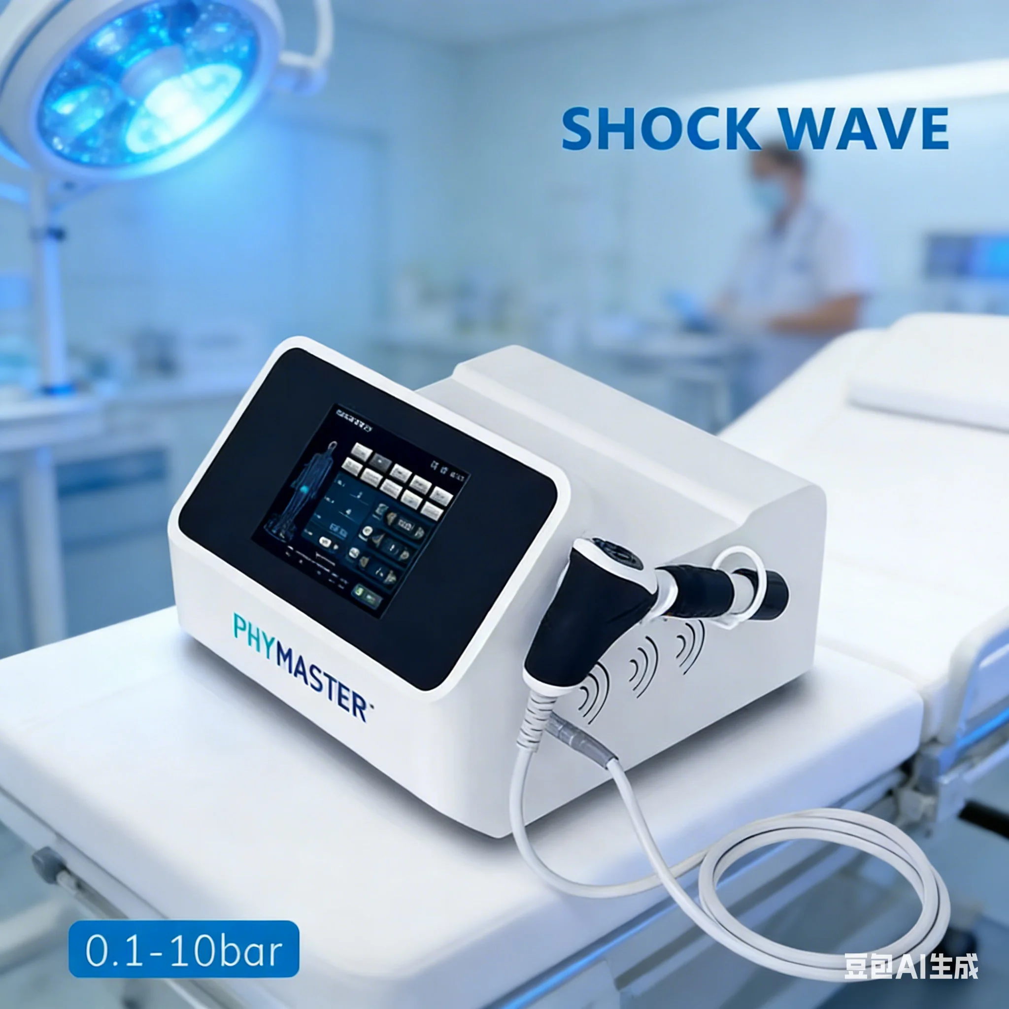 

Shockwave Therapy Pneumatic Extracorporeal Physical 0.1-10Ba Shock Wave Equipment Machine for Physiotherapy Devices