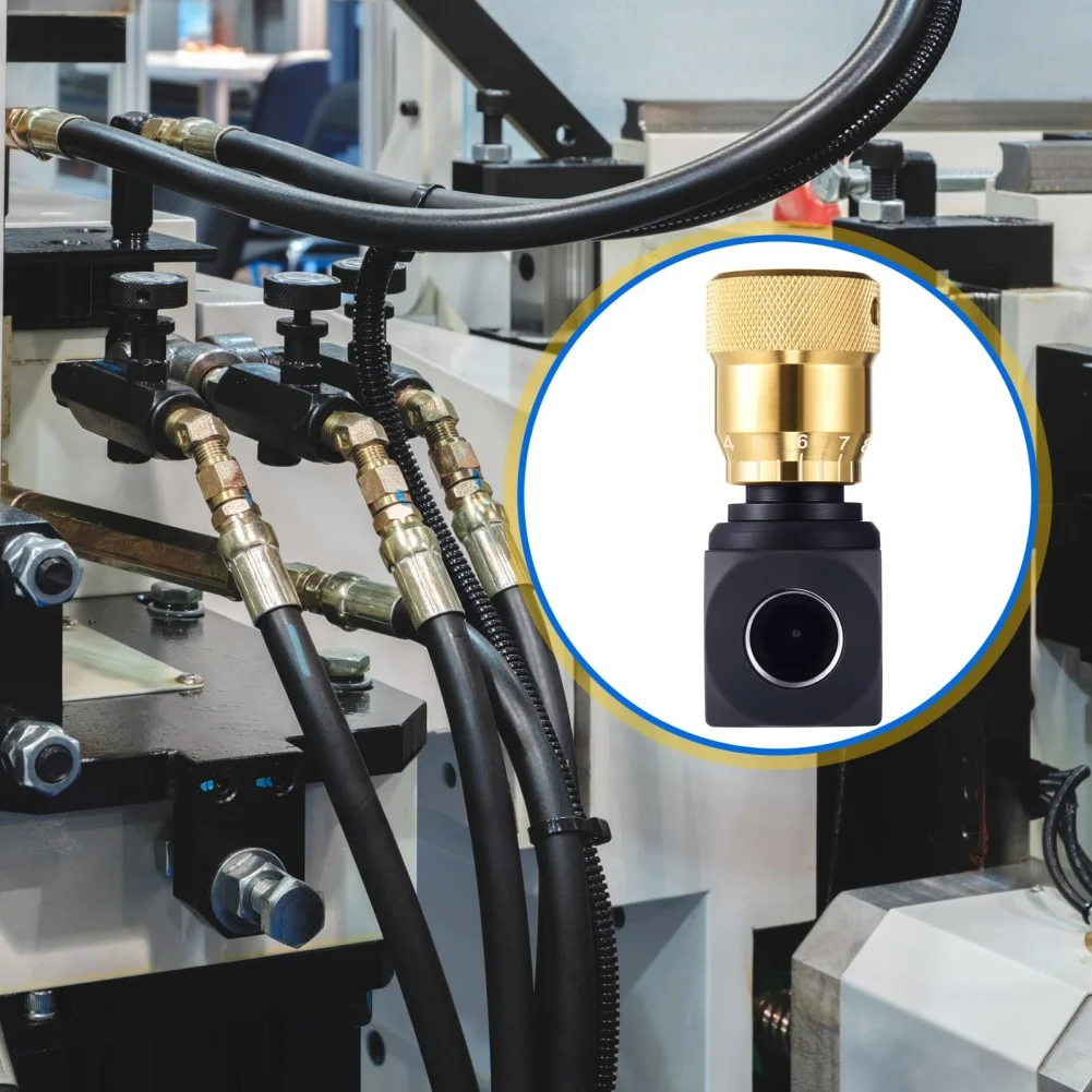 

Precision Hydraulic Flow Control Needle Valve Carbon Steel with Galvanized Knob for Easy Adjustment 14 38 12 NPT Size Options