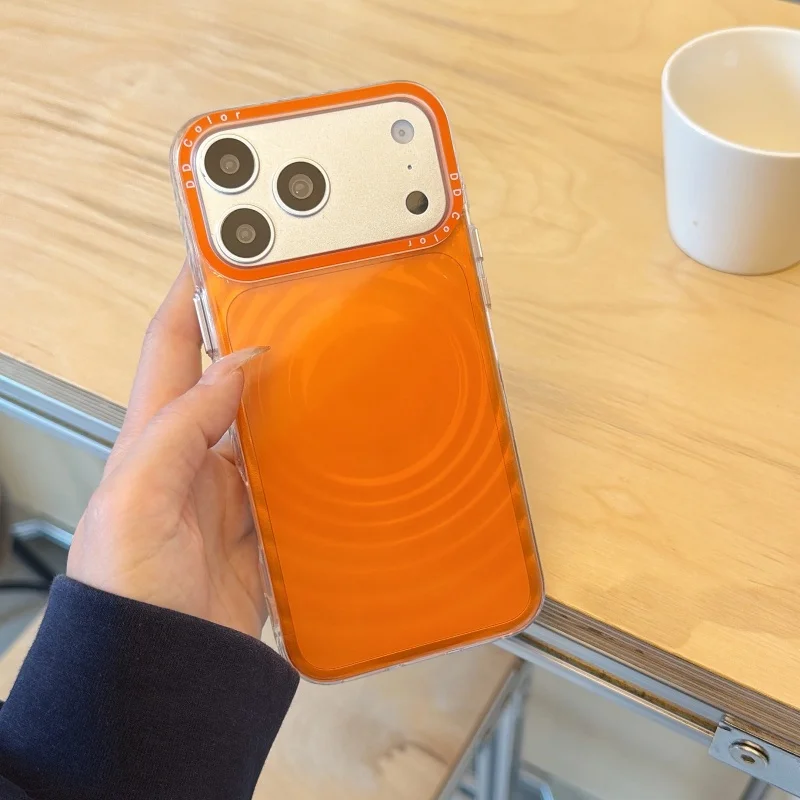 Luxuriöse Transparente Handyhülle mit Wellenmuster für iPhone 17 16 15 14 17 Pro Max Weiche Silikon Matt Anti-Sturz Schutzhülle