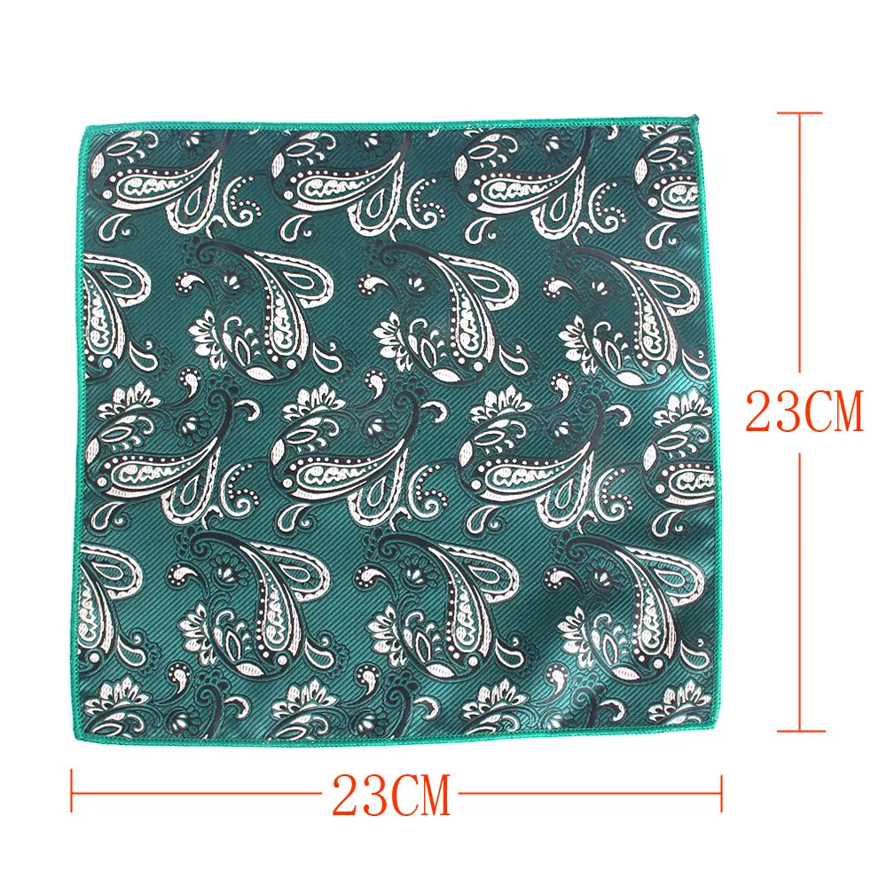 New Green Pattern Pocket Square For Men Women Plaid Chest Towel Wedding Gentlemen Hankies Men\'s Suits Handkerchief Pocket Towel