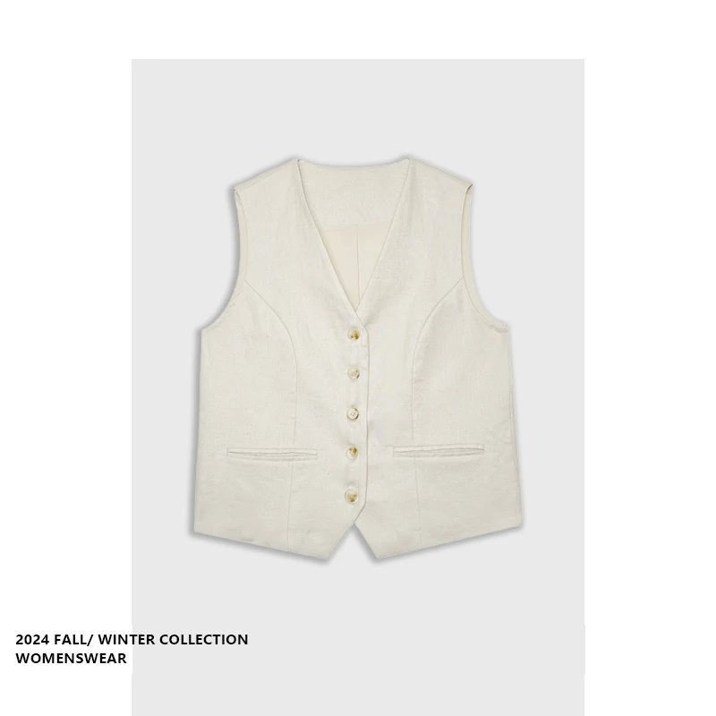 

Forever2 Comfortable Casual Ele Vest Summer Vintage Simple Match Svel Top Women's plus Size Outerwear