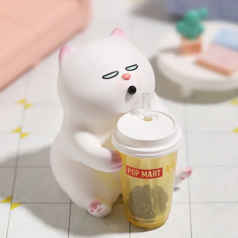 팝마트 비비캣 레이지 프렌즈 시리즈 랜덤박스 미스터리 박스 장난감 인형 귀여운 애니메이션 피규어 데스크탑 장식품 컬렉션