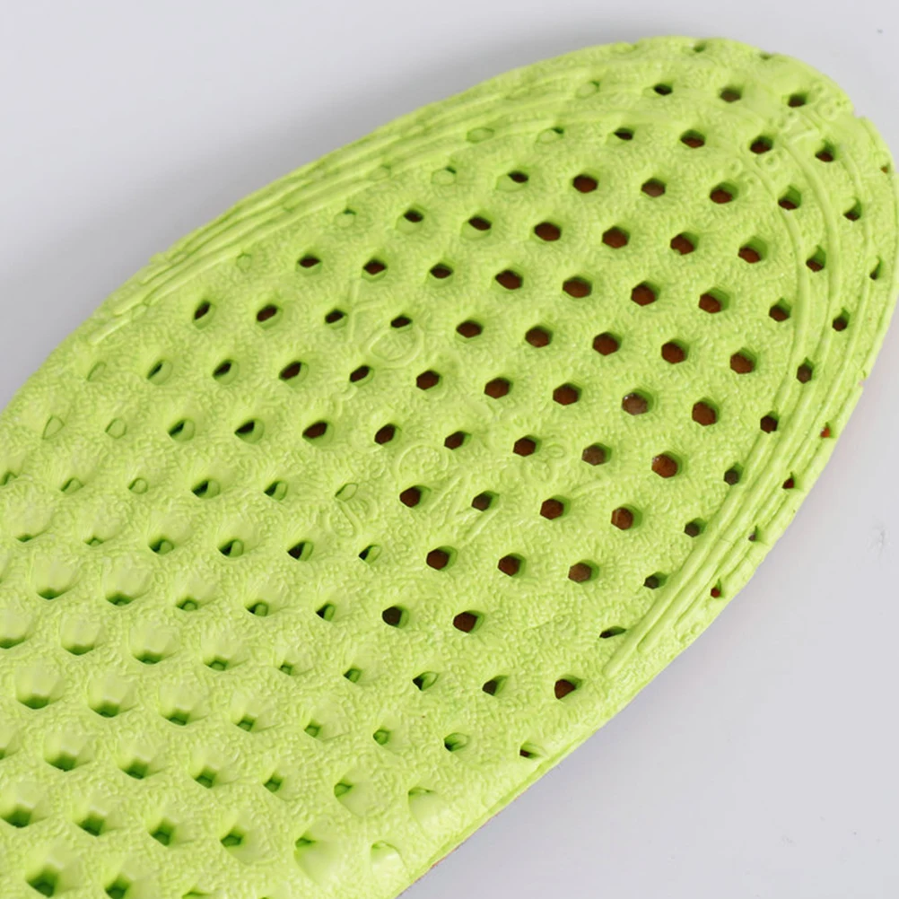 

Invisible Height Increase Insoles Shock Absorption Non-Slip Shoe Inserts For Men Women 1.5Cm Green Grey Size 41-43