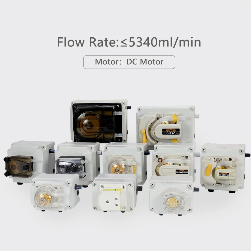 JIHPUMP 110v 220v Small Adjustable Peristaltic Pump Chemical Additives Filling Machine Controller Water Liquid Dosing Pumps