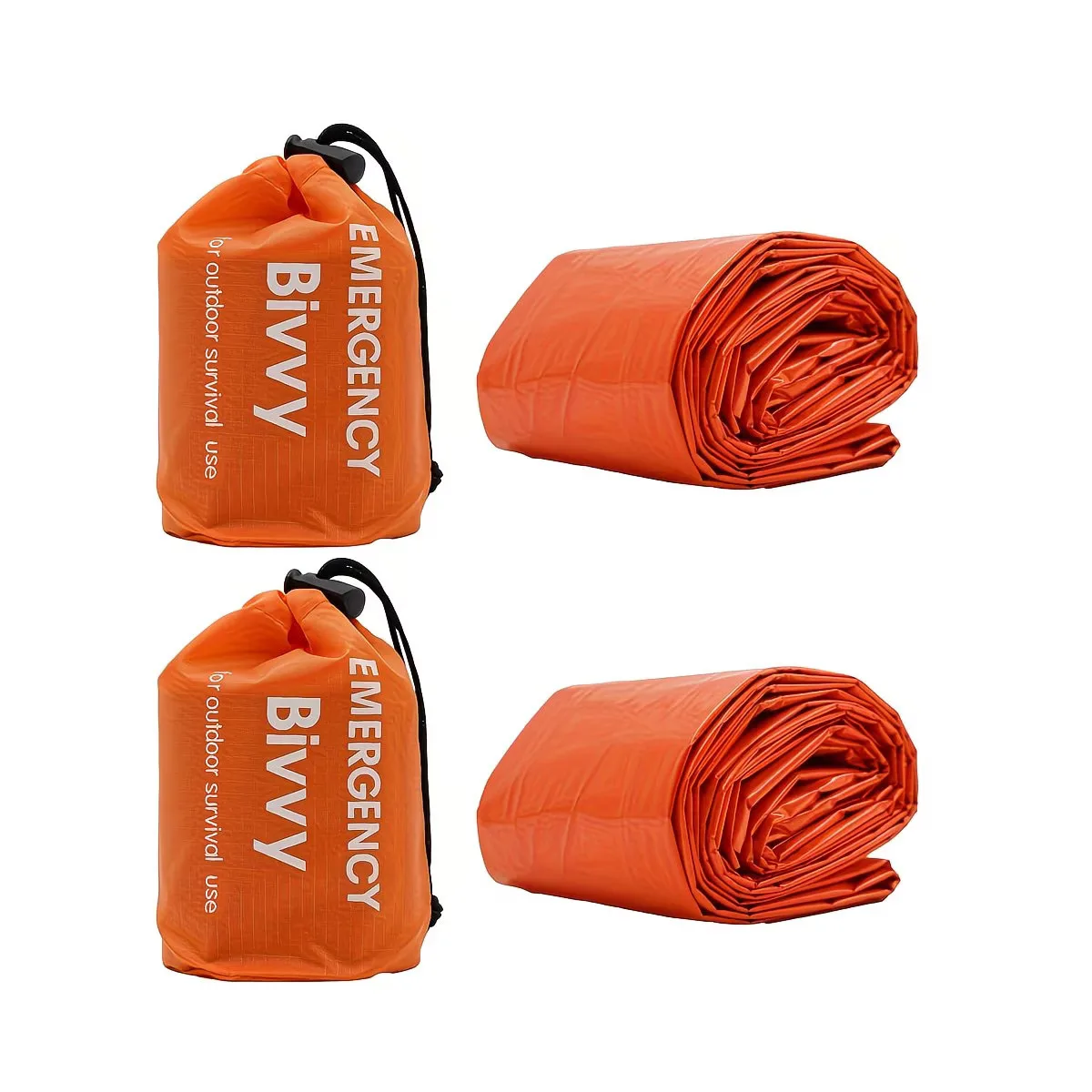 Outdoor Survival Thermal Blanket, Portable Emergency First Aid Sleeping Bag, Warm Retaining Gear for Hiking & Camping
