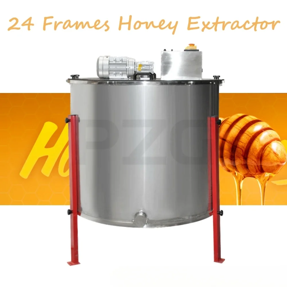 220V 110V Electric 12 Frames 24 Frames Auto Reverse Reversible Honeycomb Honey Extractor Beekeeping Equipment