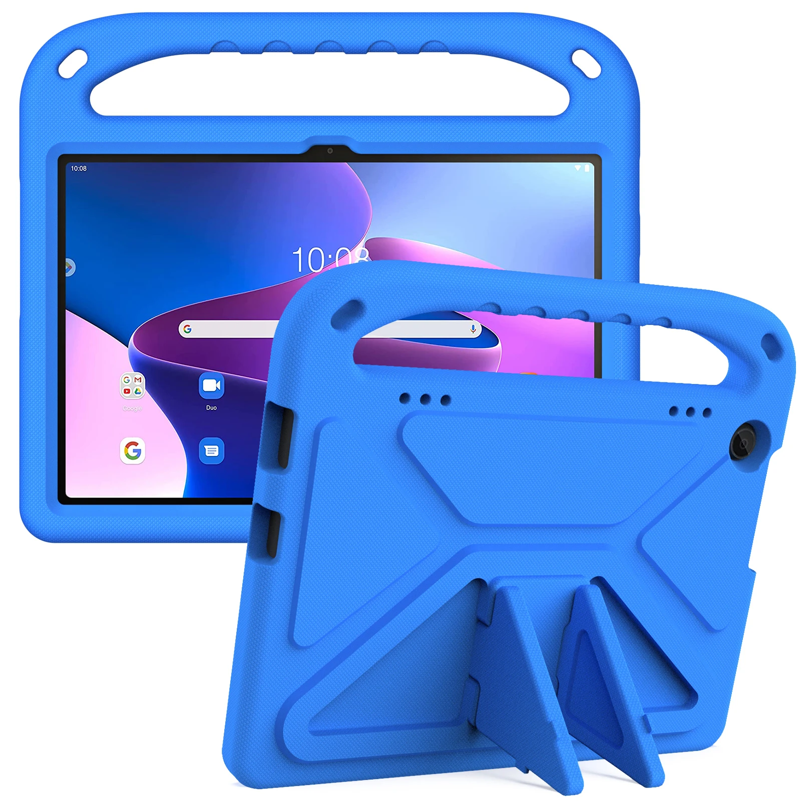 Fundas para tabletas Funda de silicona resistente con soporte resistente para Lenovo Tab M8 M9 M10 FHD P10 K10 M10 PLUS M10 HD P11 P12 Pro