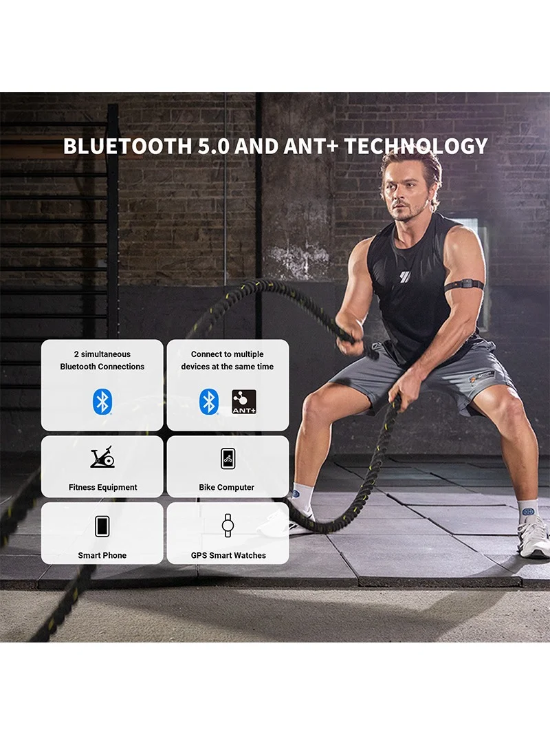 AliExpress COOSPO HW9 Armband Heart Rate Monitor with HR Zones/Calories HRM Sensor for Fitness Cycling BLE5.0 ANT+ for Peloton,Zwift,Wahoo