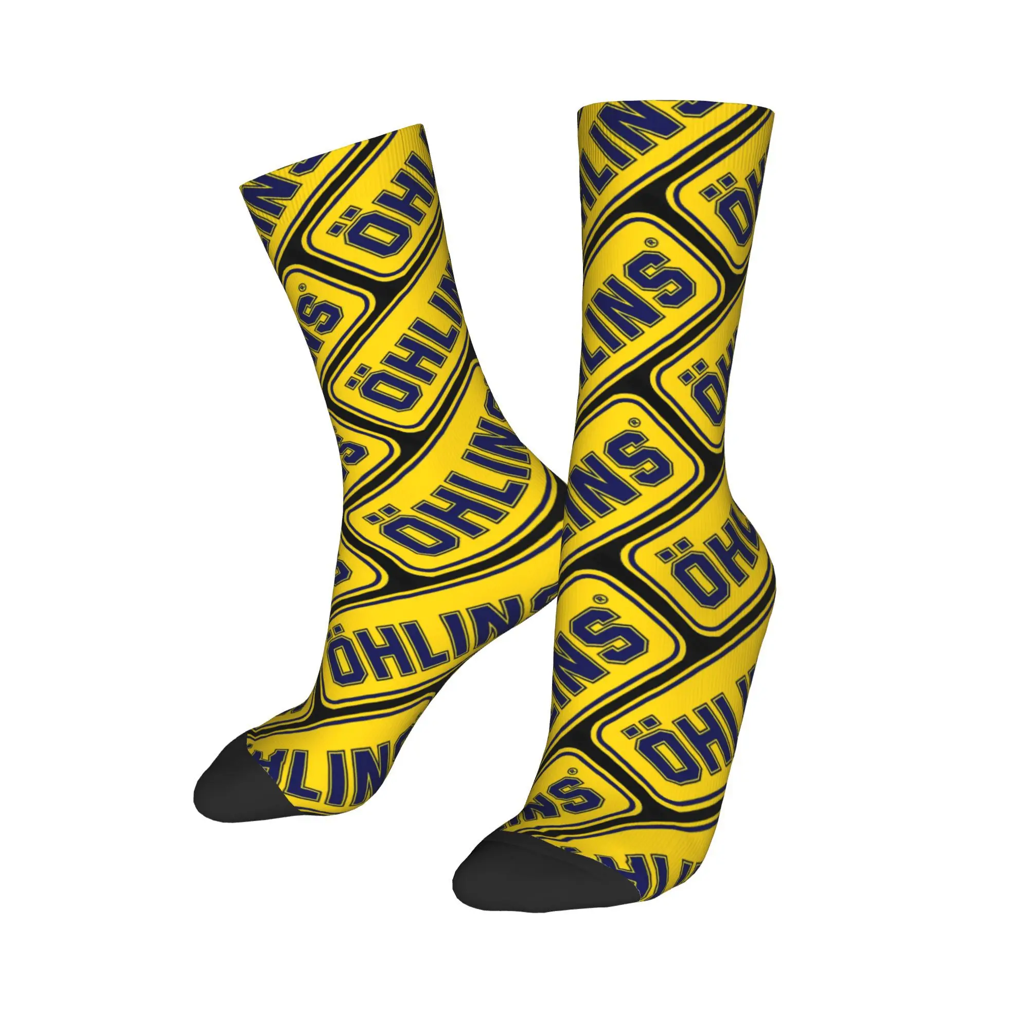 

Custom O-Ohlinsed Logo Men's Crew Socks Unisex Fun 3D Printed Dress Socks